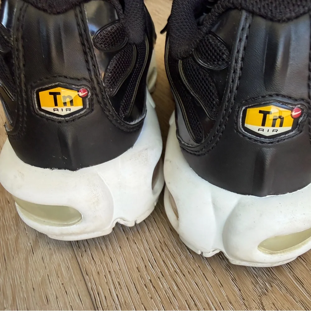 Nike Air Max Plus TN Black and White Sneakers - Picture 6 of 7